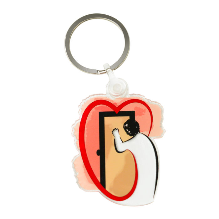 Jesus At the Door Keychains